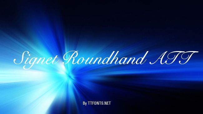 Signet Roundhand ATT example